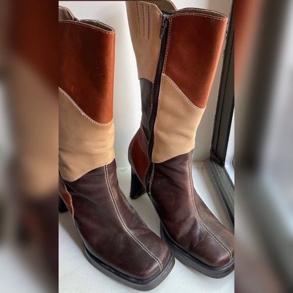 Seychelles Patchwork Leather Boots - Picture 3 of 4